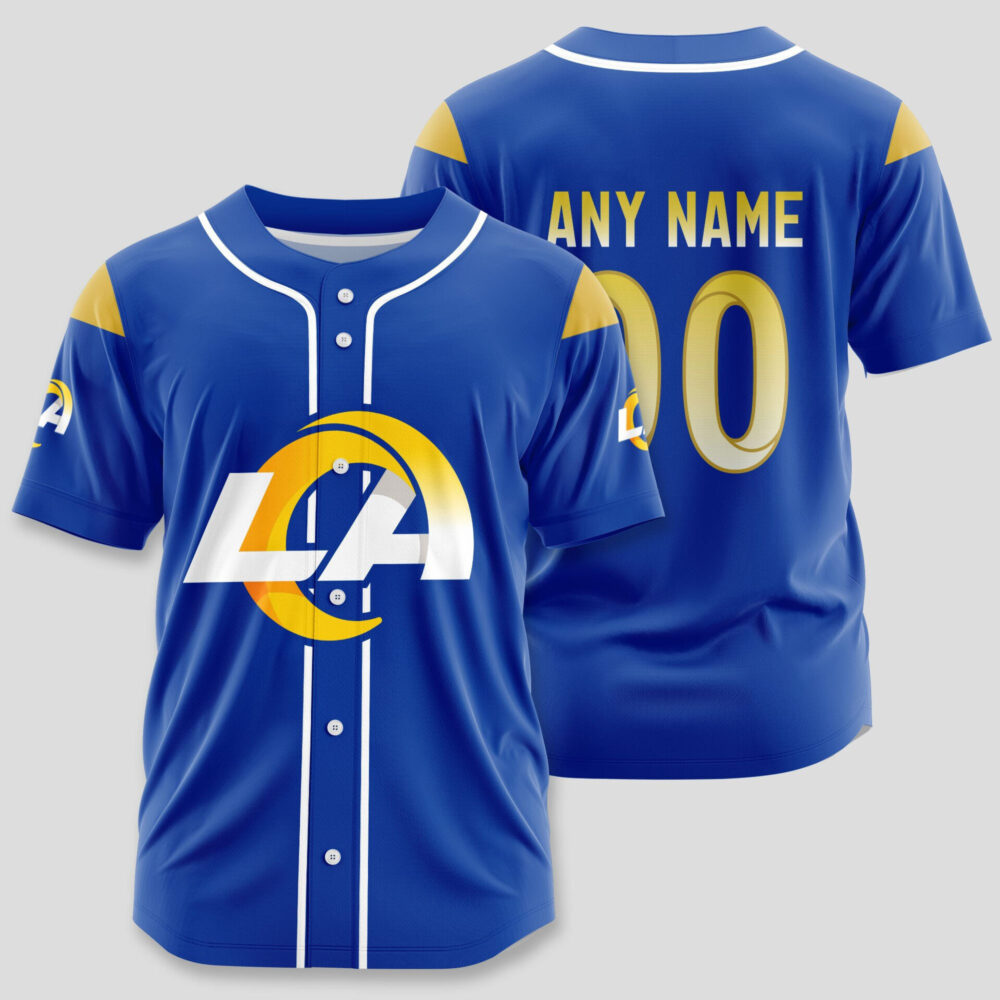 Los Angeles Rams | Classic Baseball Jersey - Customize Your Name & Number, Your Style!