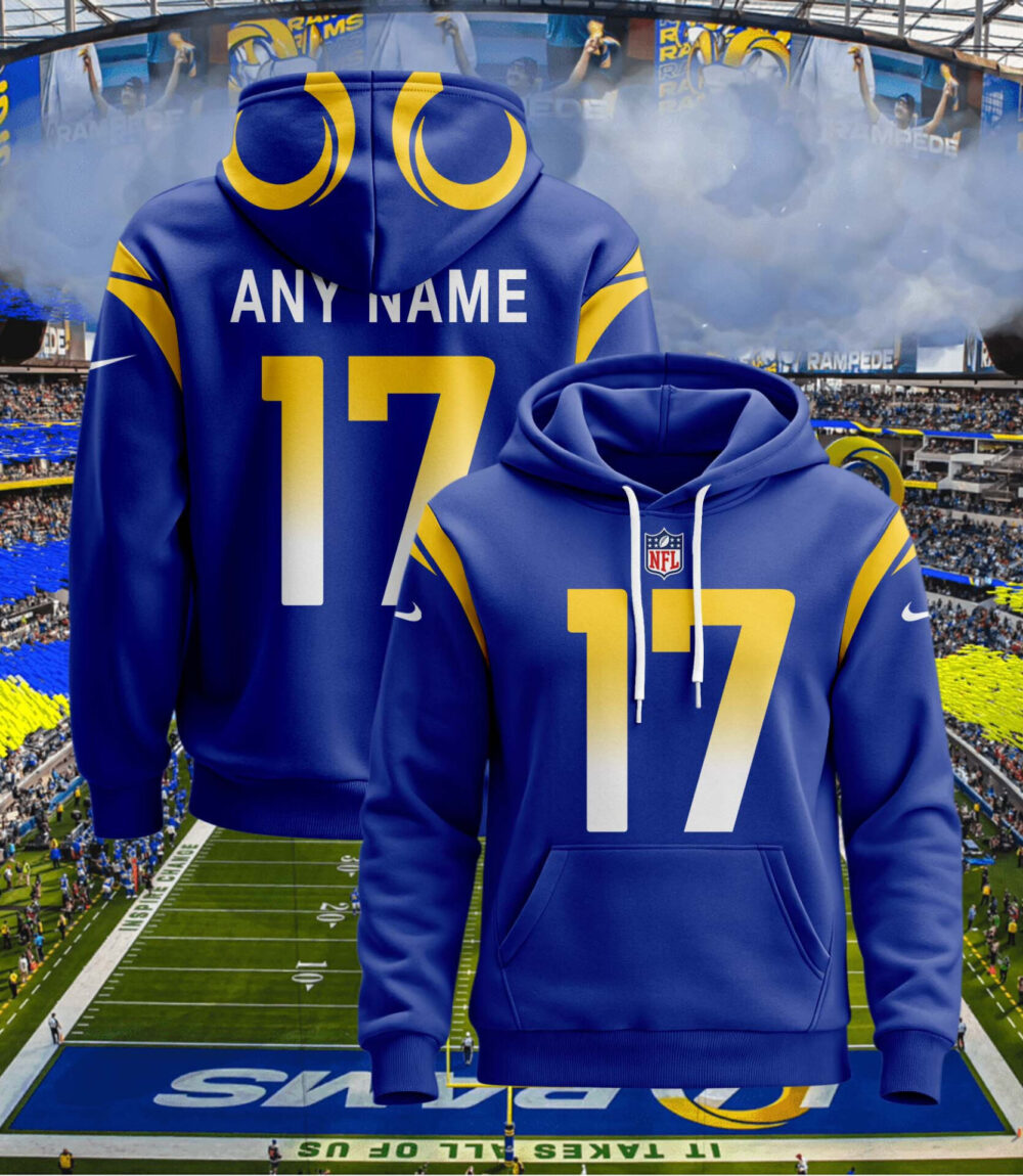 Los Angeles Rams | Hoodie Style Jersey Custom Name And Number