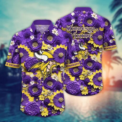 Minnesota Vikings | Hawaii Shirt For Fans, Summer Football Shirt