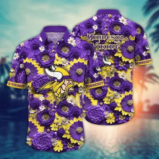 Minnesota Vikings | Hawaii Shirt For Fans, Summer Football Shirt