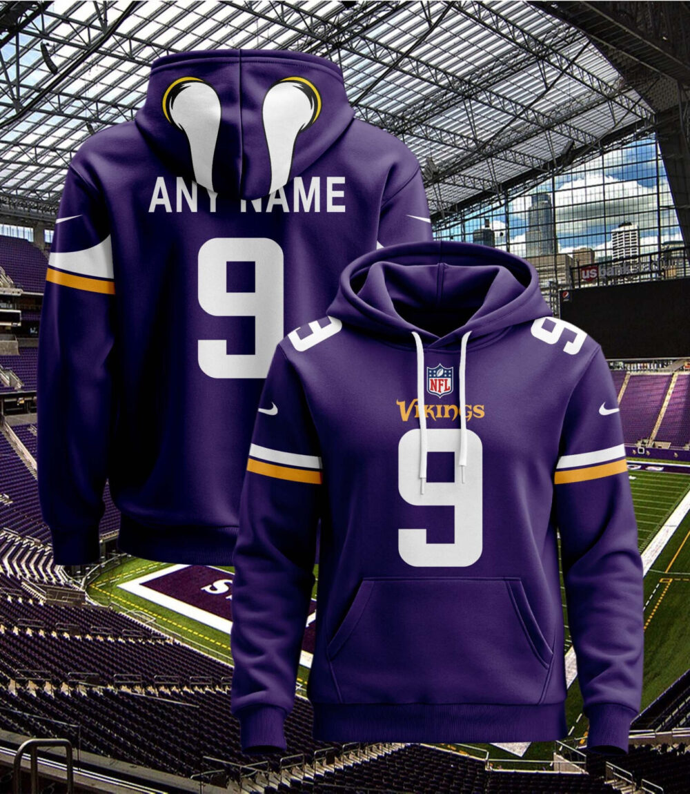 Minnesota Vikings | Hoodie Style Jersey Custom Name And Number