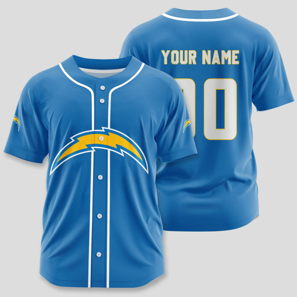 Los Angeles Chargers | Classic Baseball Jersey - Customize Your Name & Number, Your Style!