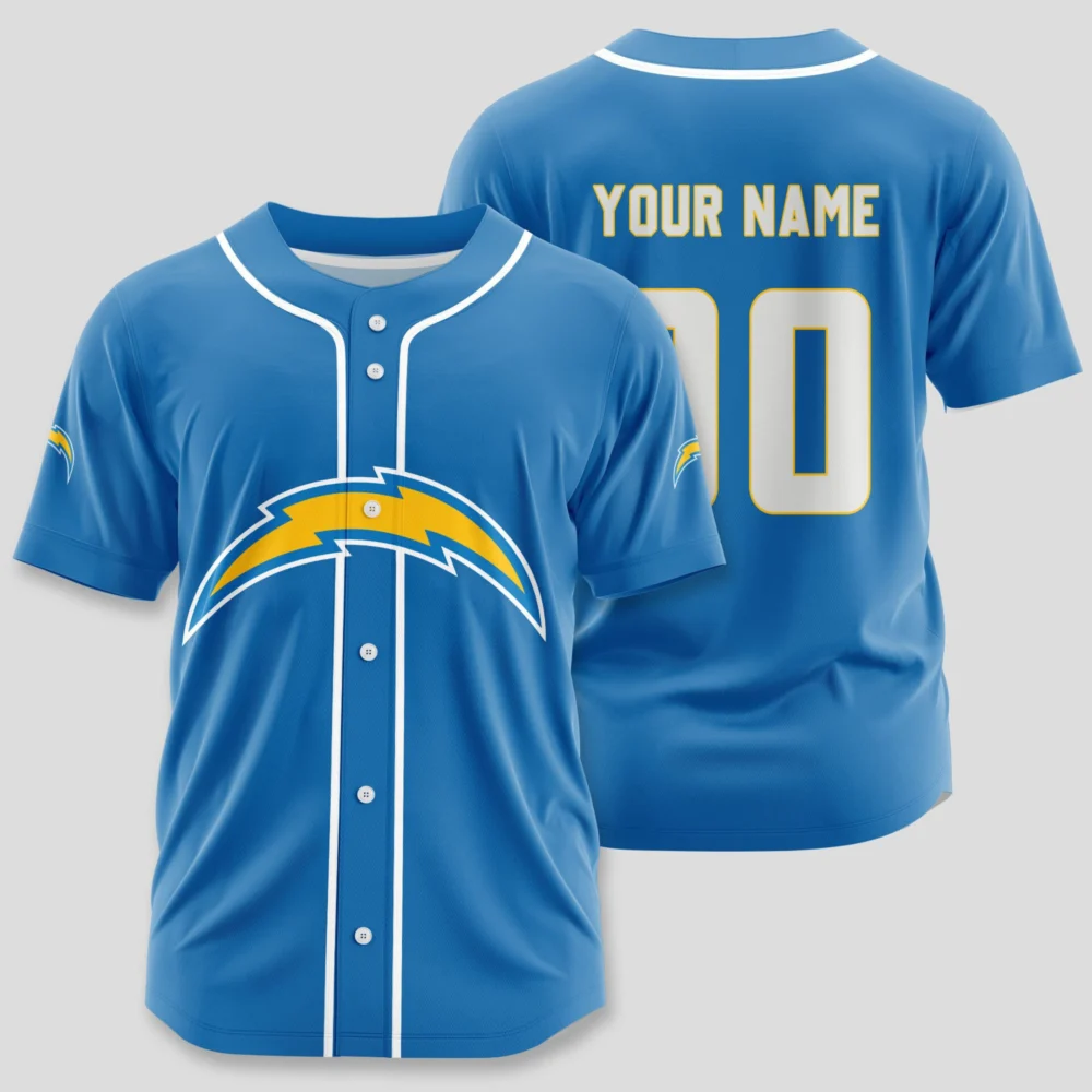 Los Angeles Chargers | Classic Baseball Jersey - Customize Your Name & Number, Your Style!