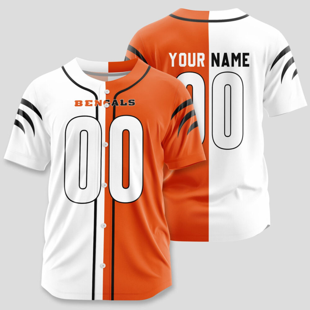 Cincinnati Bengals | Classic Baseball Jersey - Customize Your Name & Number, Your Style!