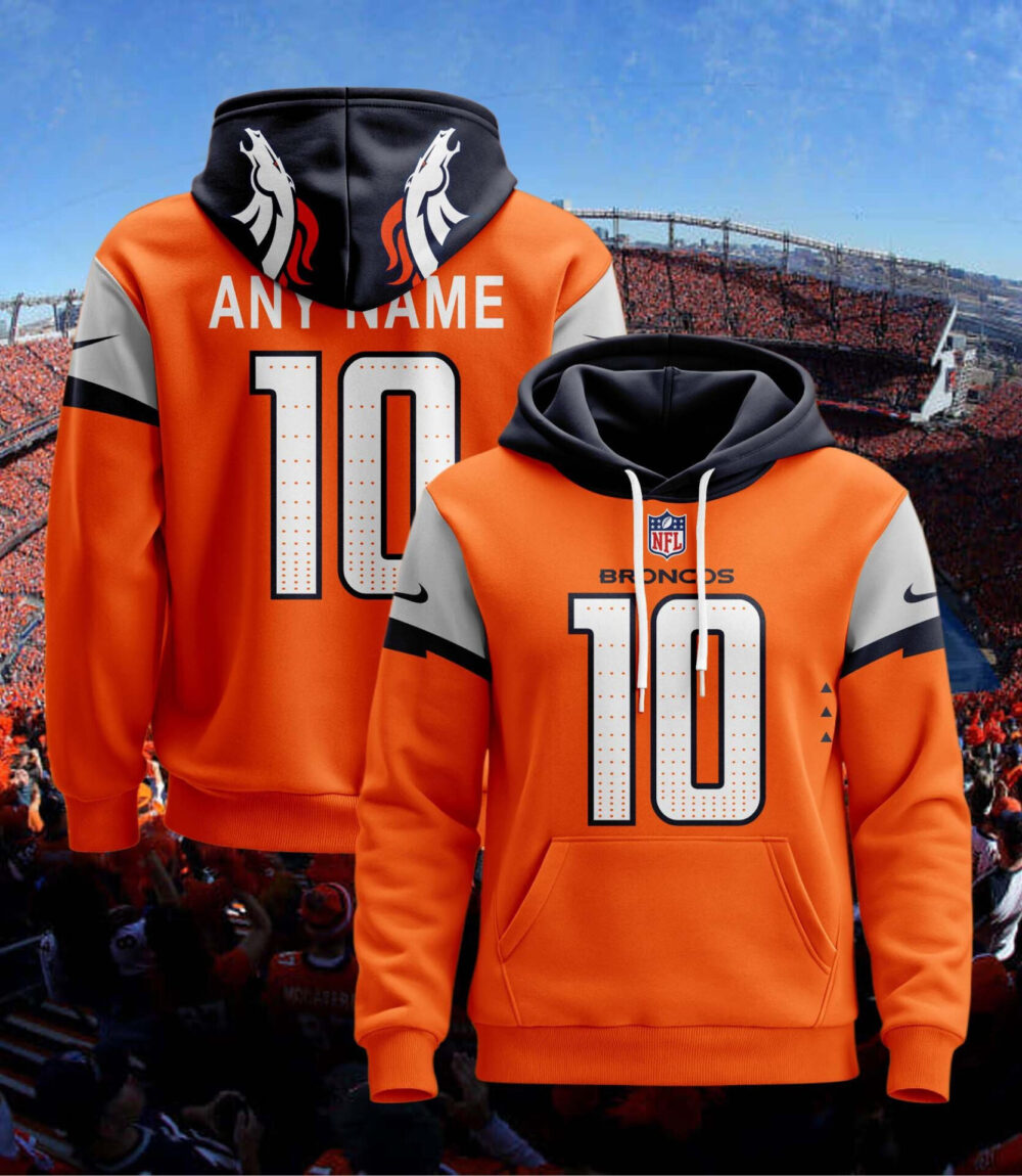 Denver Broncos | Hoodie Style Jersey Custom Name And Number