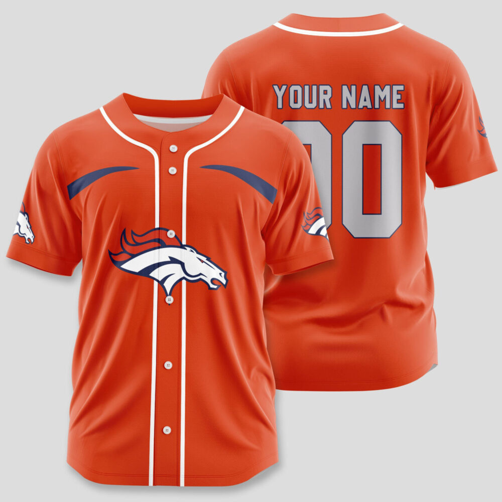 Denver Broncos | Classic Baseball Jersey - Customize Your Name & Number, Your Style!