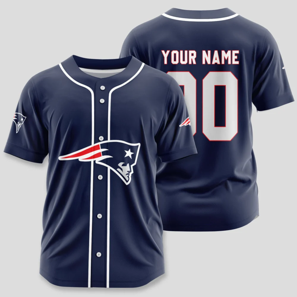 New England Patriots | Classic Baseball Jersey - Customize Your Name & Number, Your Style!