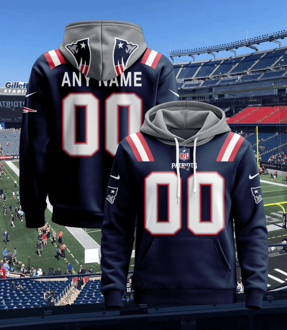 New England Patriots | Hoodie Style Jersey Custom Name And Number