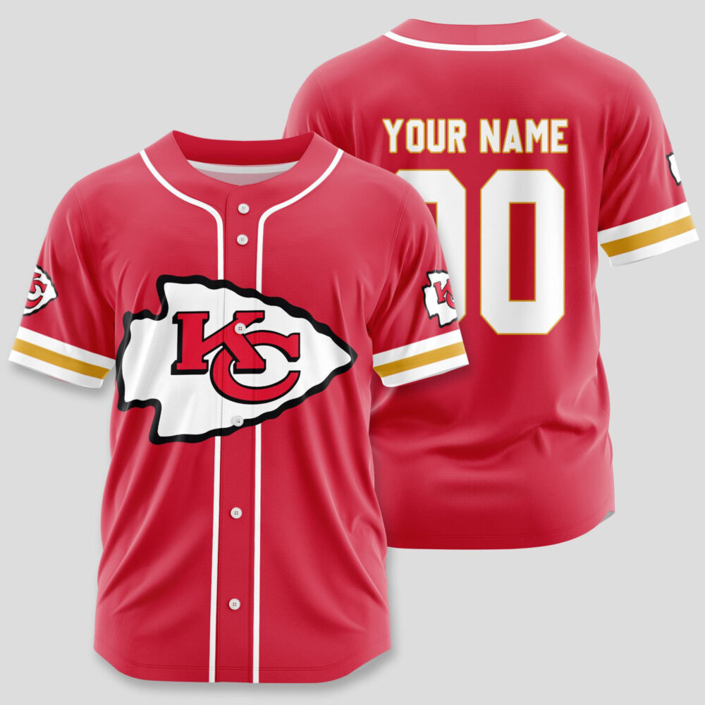 Kansas City Chiefs | Classic Baseball Jersey - Customize Your Name & Number, Your Style!