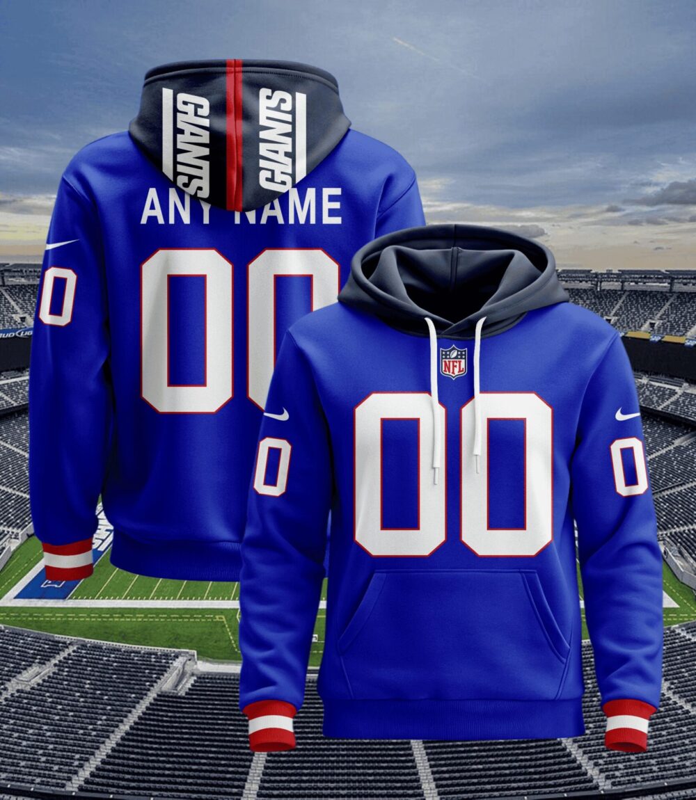 New York Giants | Hoodie Style Jersey Custom Name And Number