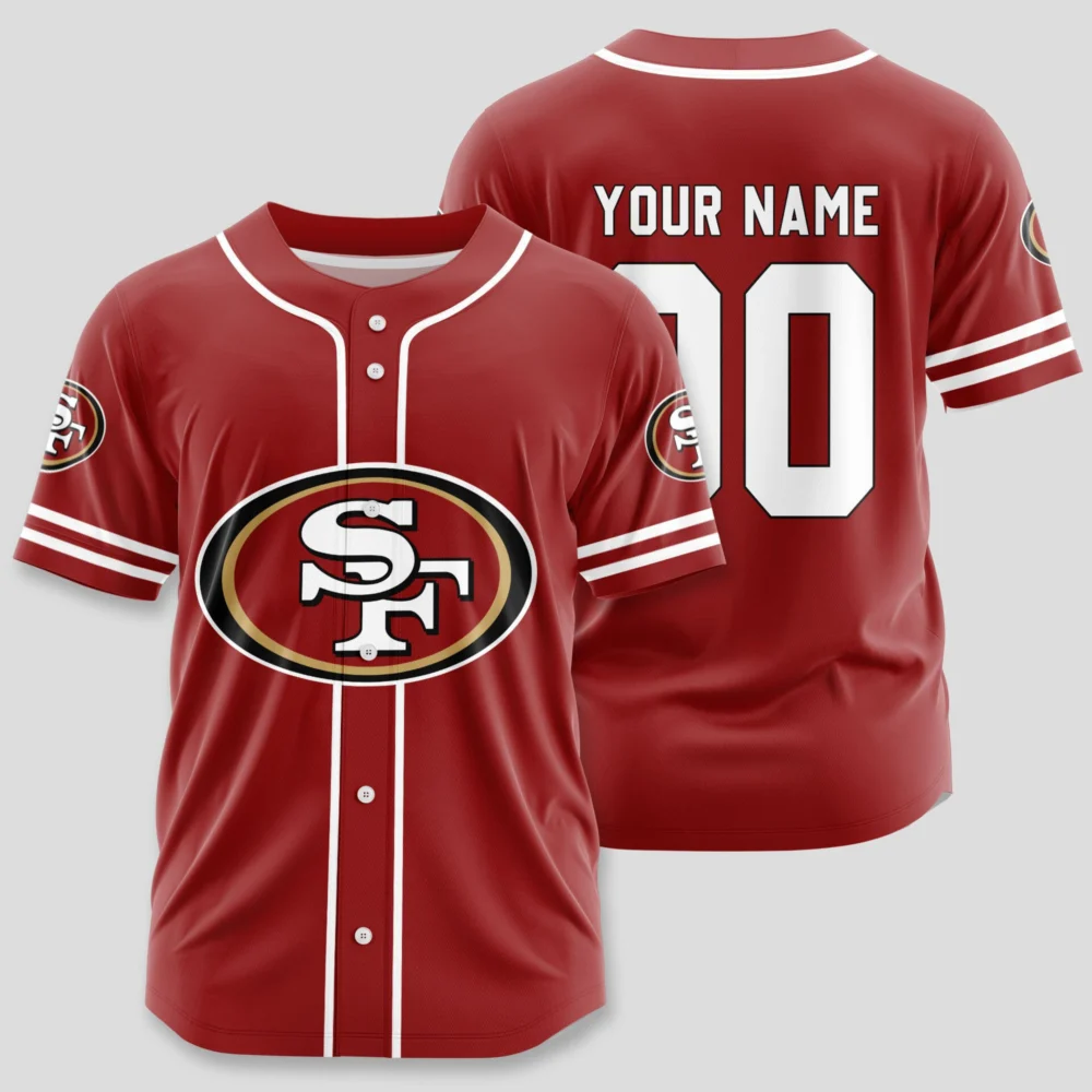 San Francisco 49ers | Classic Baseball Jersey - Customize Your Name & Number, Your Style!