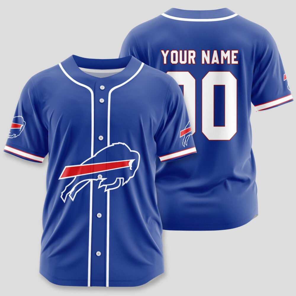 Buffalo Bills | Classic Baseball Jersey - Customize Your Name & Number, Your Style!