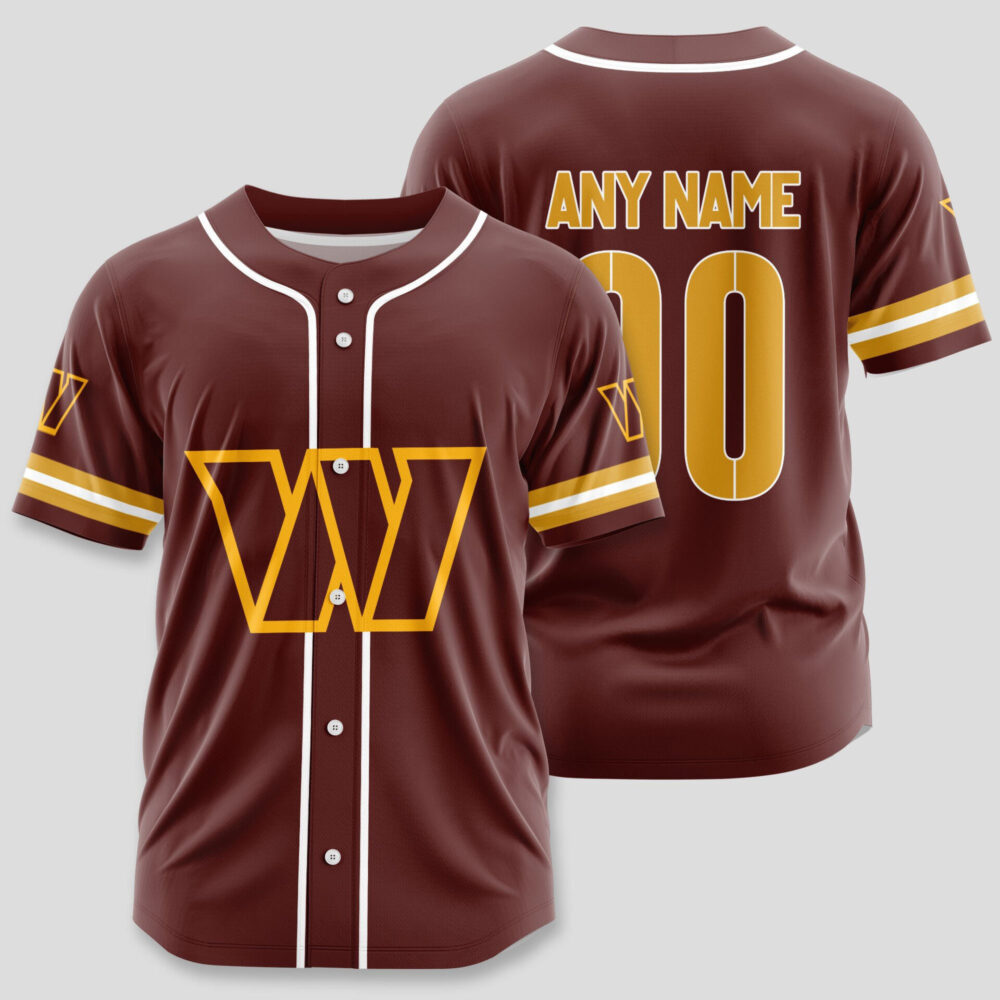 Washington Commanders | Classic Baseball Jersey - Customize Your Name & Number, Your Style!