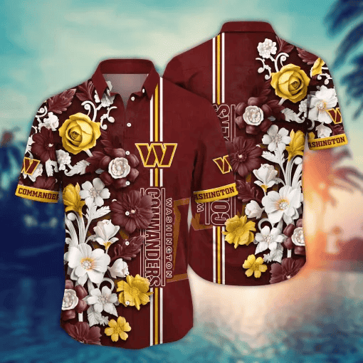 Washington Commanders | Hawaii Shirt For Fans, Summer Football Shirt