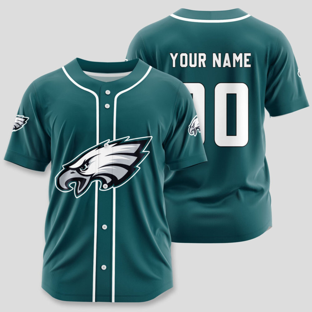 Philadelphia Eagles | Classic Baseball Jersey - Customize Your Name & Number, Your Style!
