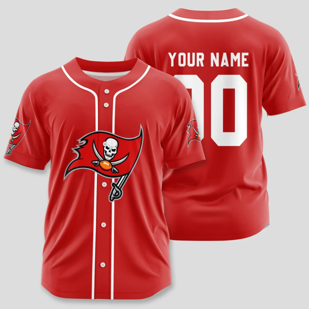 Tampa Bay Buccaneers | Classic Baseball Jersey - Customize Your Name & Number, Your Style!