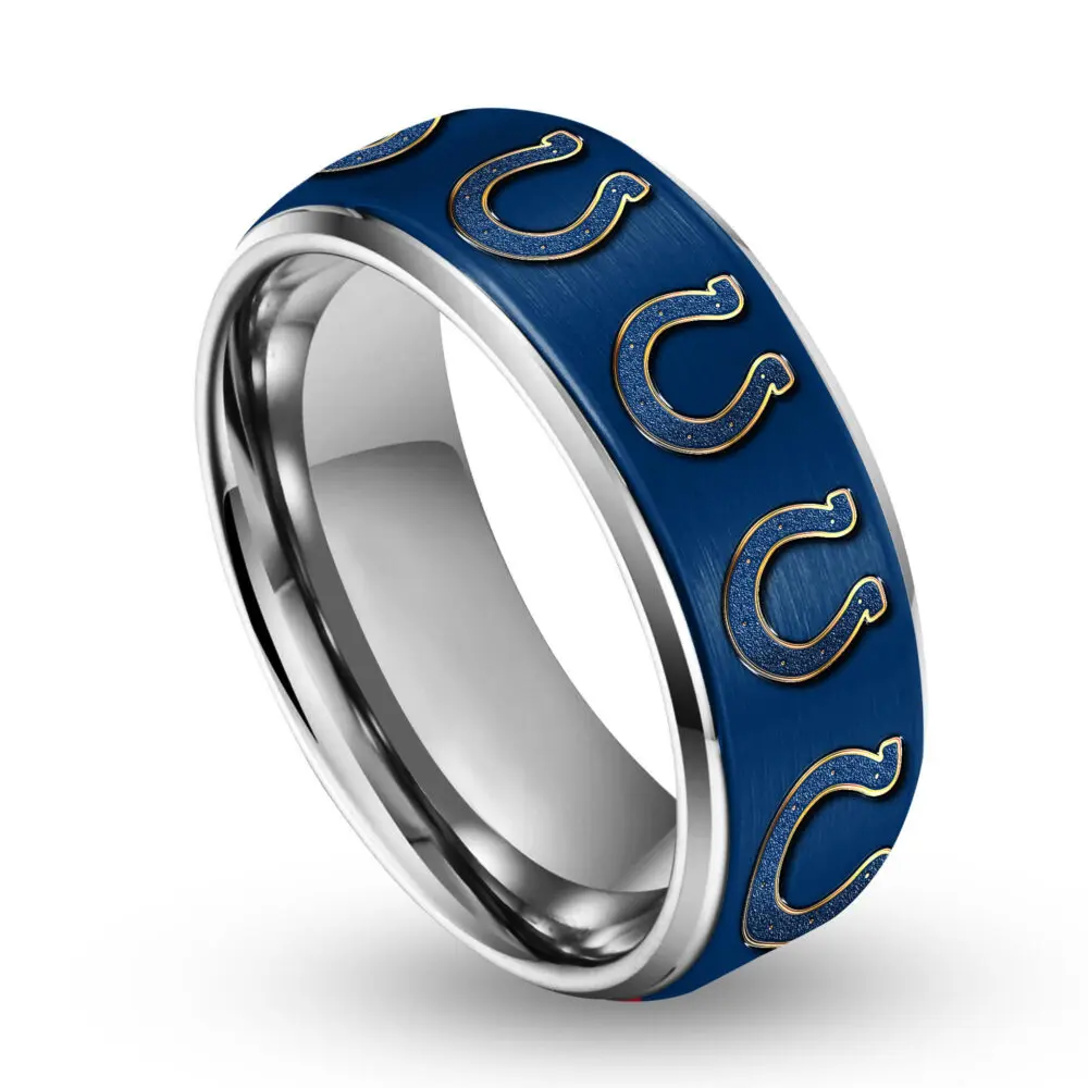 Indianapolis Colts | Silver Tungsten Ring TD