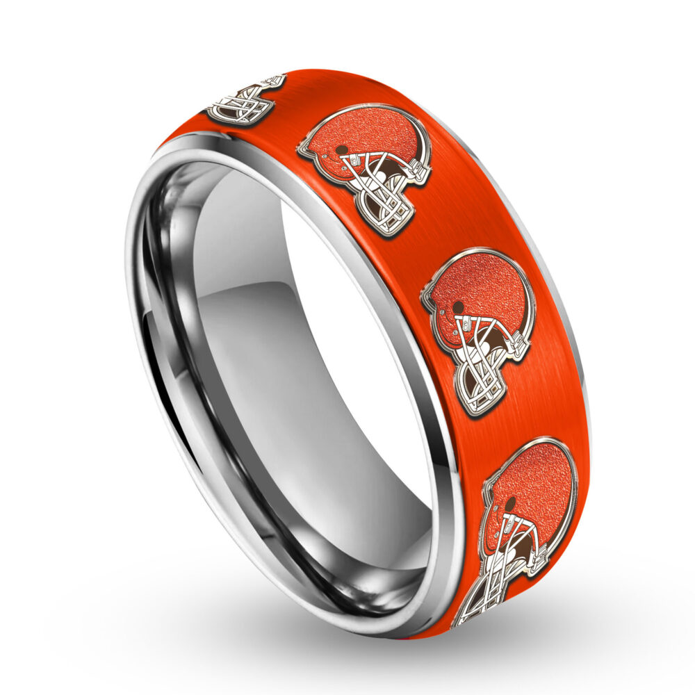 Cleveland Browns | Silver Tungsten Ring TD