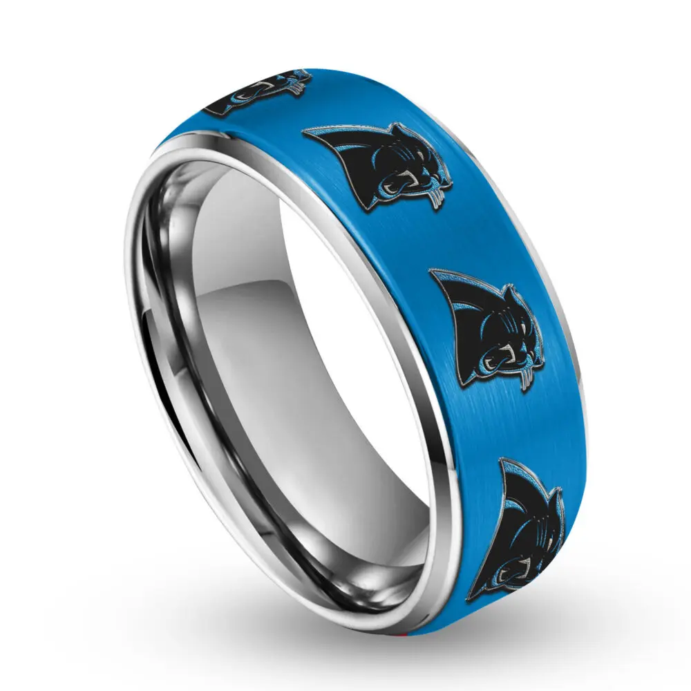 Carolina Panthers | Silver Tungsten Ring TD