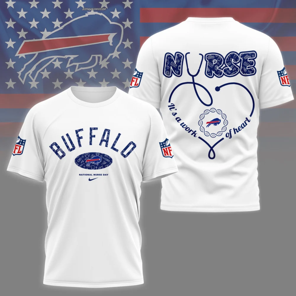Buffalo Bills | PREMIUM 3D NURSE APPRECIATION DAY SHIRT NY