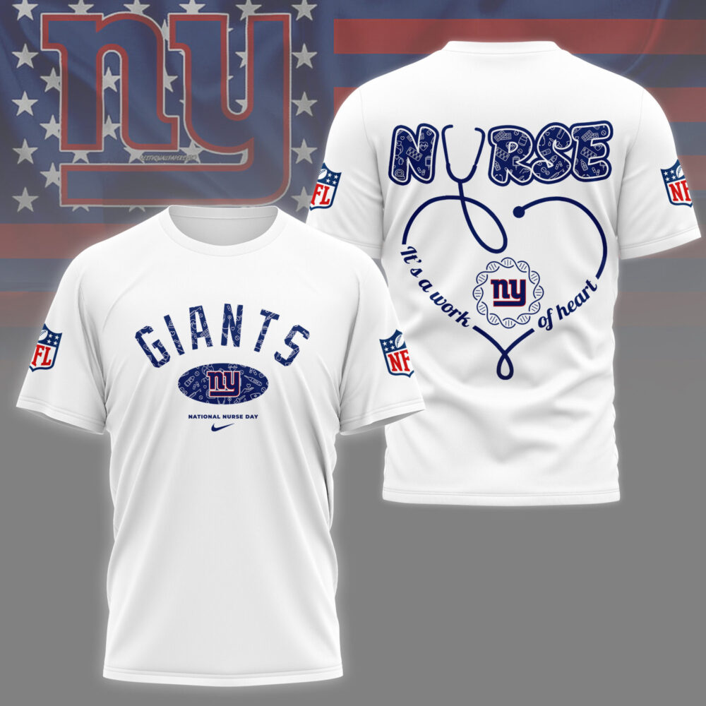 New York Giants | PREMIUM 3D NURSE APPRECIATION DAY SHIRT NY