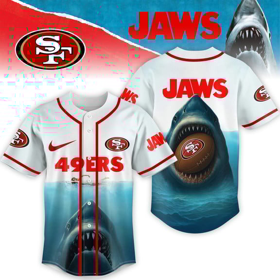 San Francisco 49ers | Premium NFL x Jaws Jersey HI - S, Men