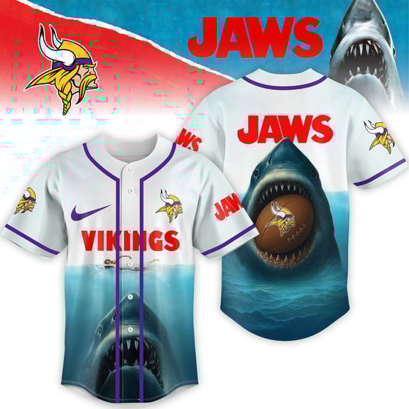 Minnesota Vikings | Premium NFL x Jaws Jersey HI - 4XL, Youth