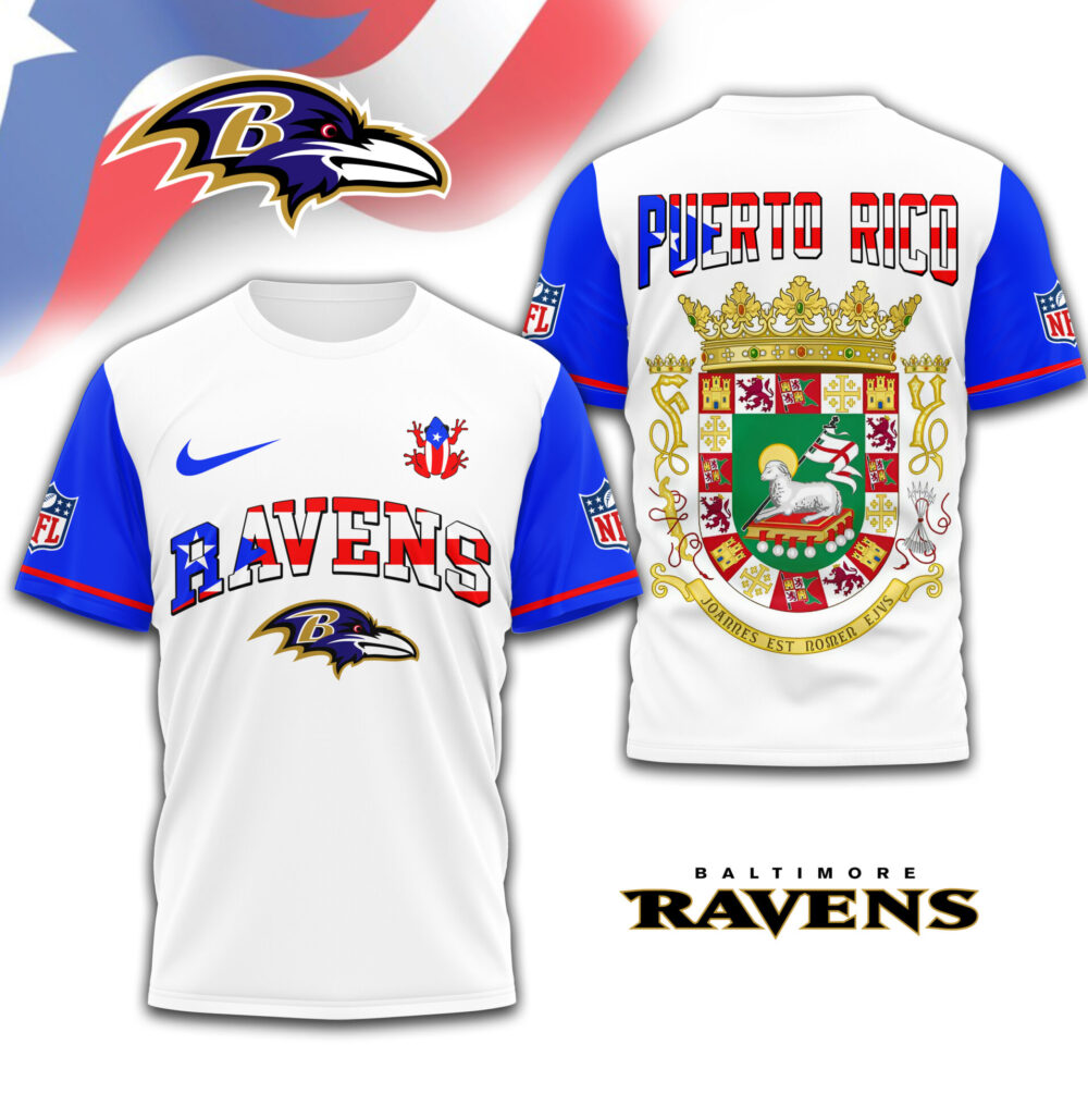 Baltimore Ravens | Premium NFL x Puerto Rico  3D Shirt TD