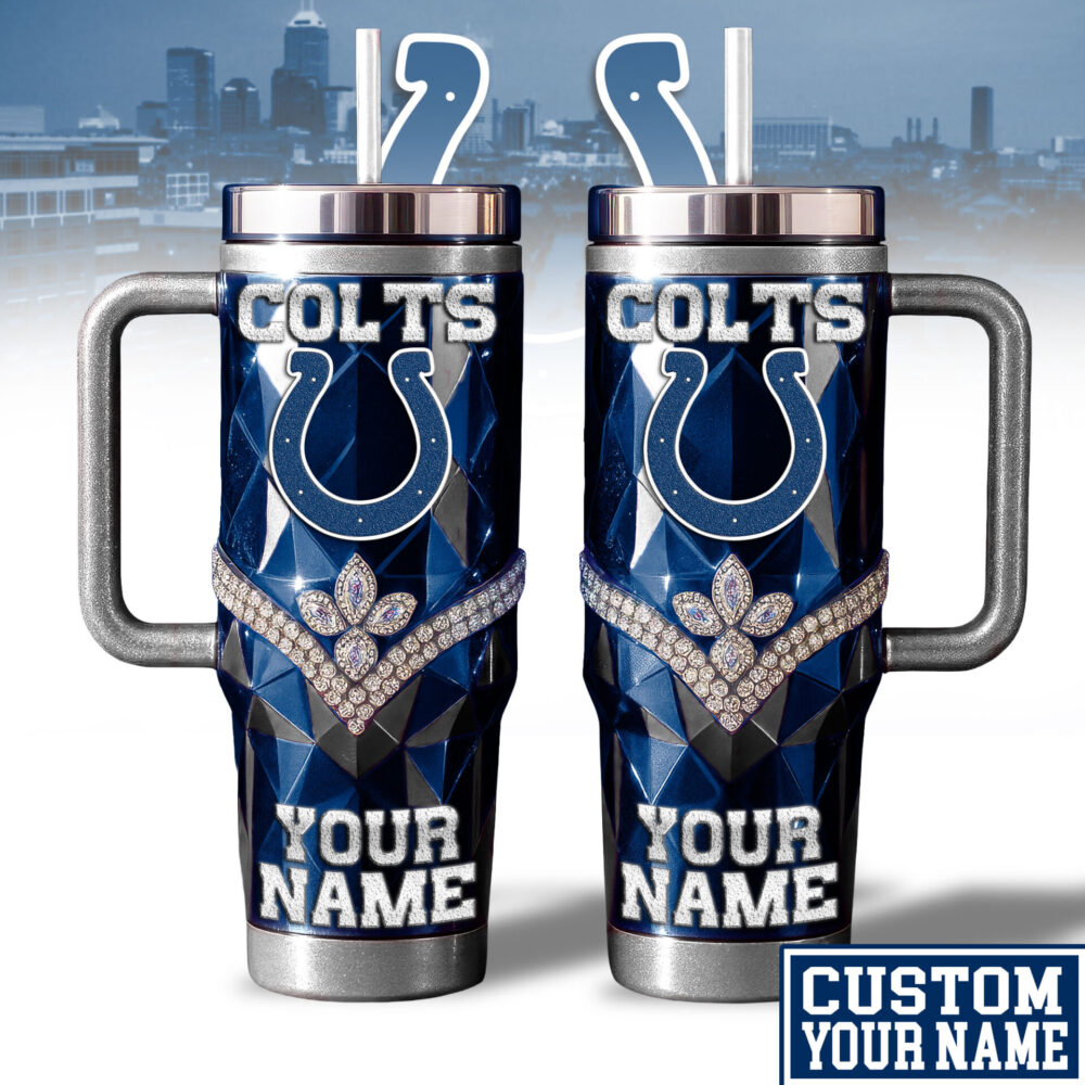 Indianapolis Colts | NFL  40oz Bling Tumbler With Handle TD