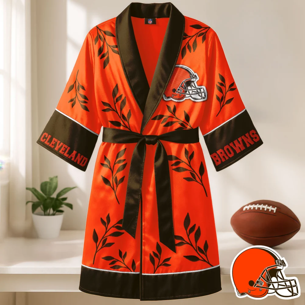 Cleveland Browns | Premium NFL Kimono Bathrobe  TD