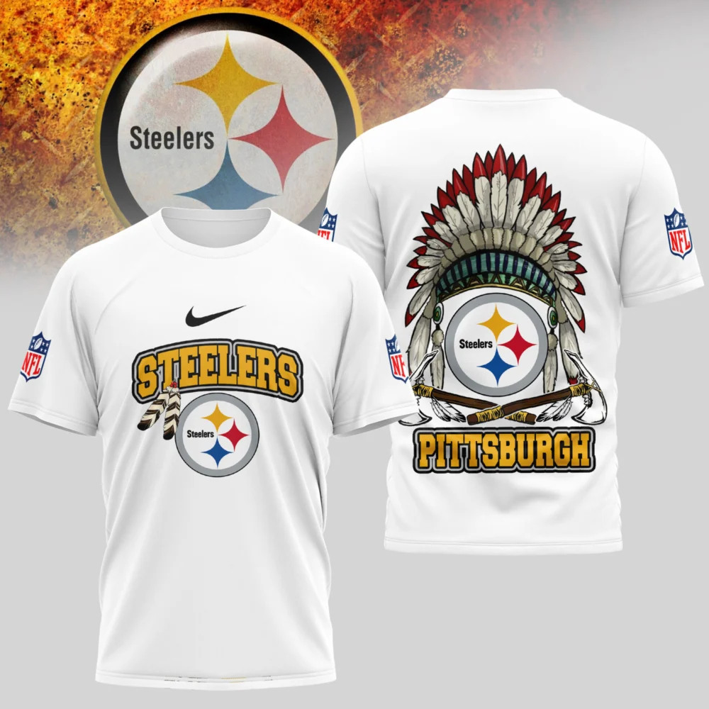 Pittsburgh Steelers | Premium Native American Leather 3D Shirt TD