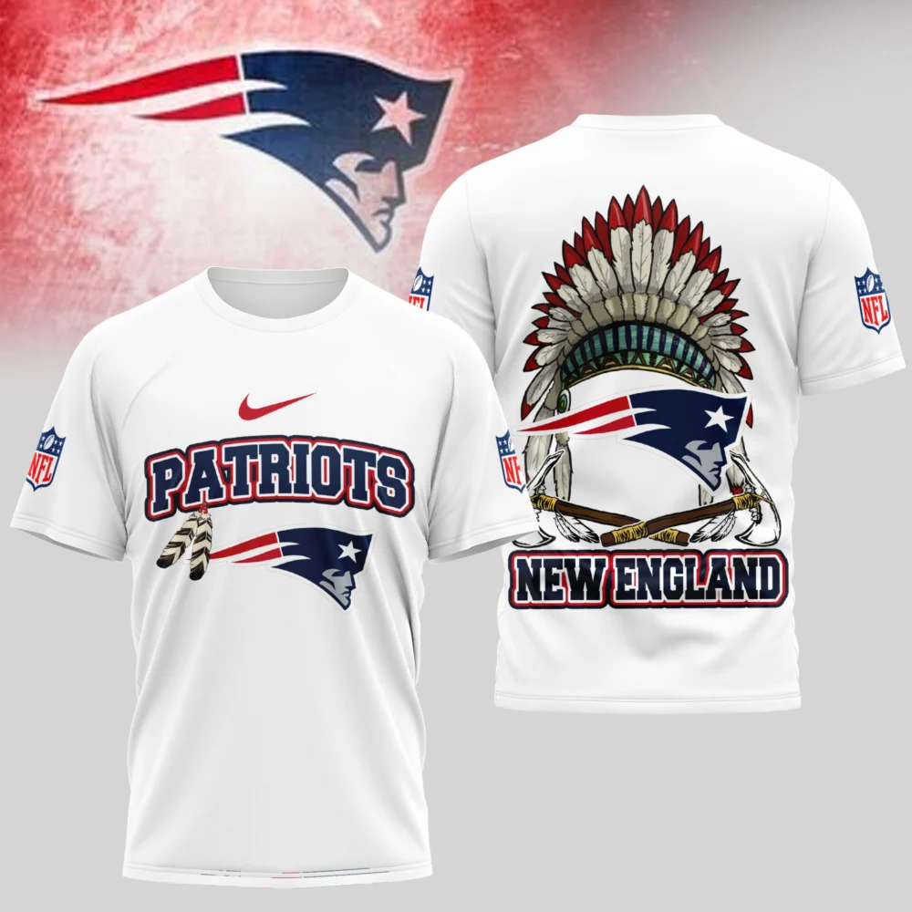 New England Patriots | Premium Native American Leather 3D Shirt TD