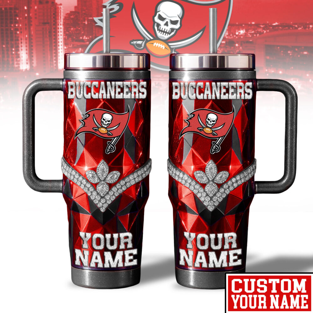 Tampa Bay Buccaneers | NFL  40oz Bling Tumbler With Handle TD