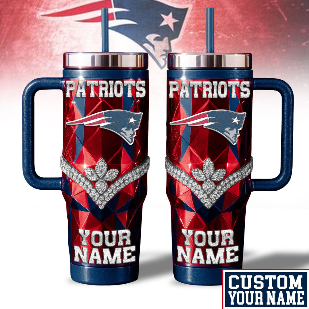 New England Patriots | NFL  40oz Bling Tumbler With Handle TD