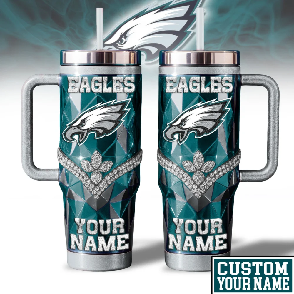Philadelphia Eagles | NFL  40oz Bling Tumbler With Handle TD