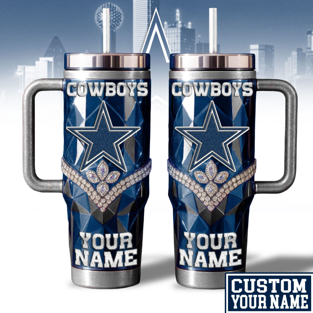 Dallas Cowboys | NFL  40oz Bling Tumbler With Handle TD