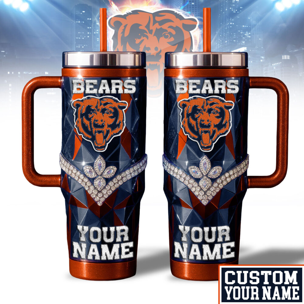 Chicago Bears | NFL  40oz Bling Tumbler With Handle TD