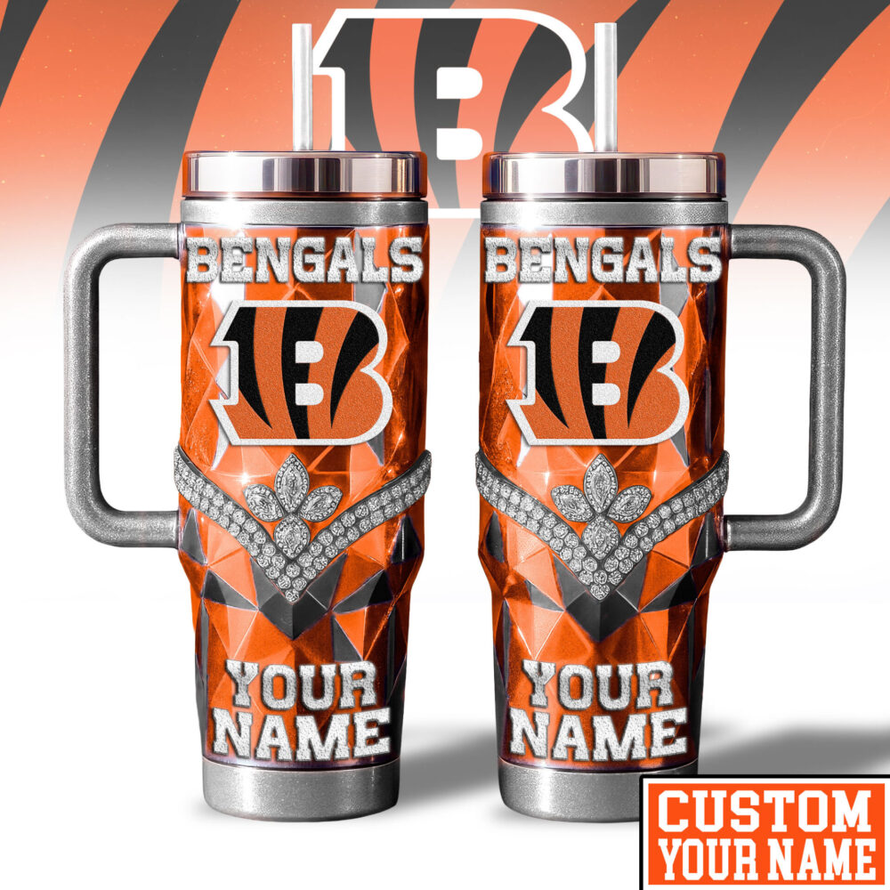 Cincinnati Bengals | NFL  40oz Bling Tumbler With Handle TD