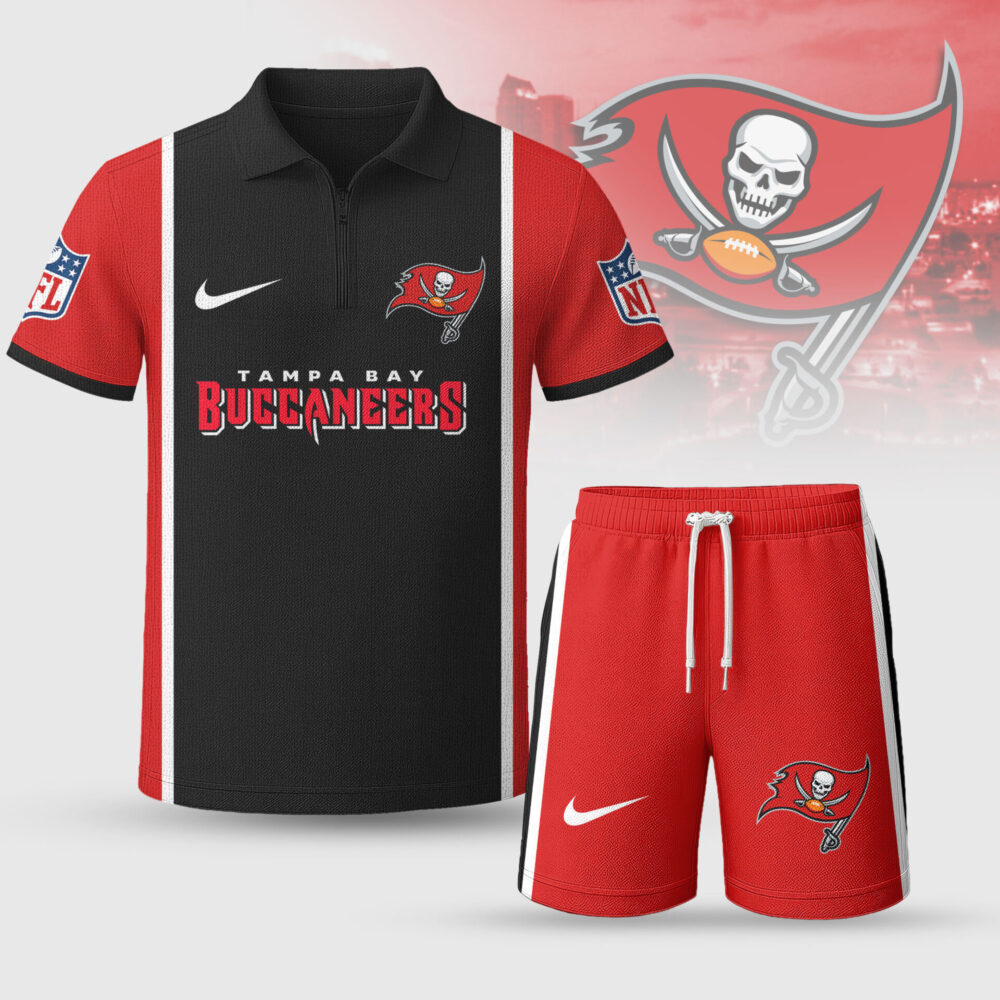 Tampa Bay Buccaneers | Premium NFL Combo Polo And Shorts TD