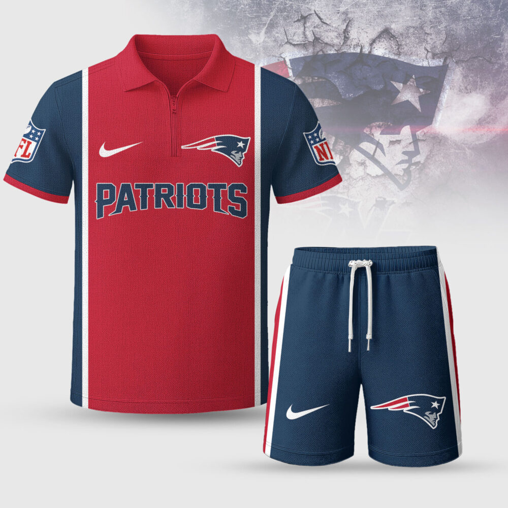 New England Patriots | Premium NFL Combo Polo And Shorts TD