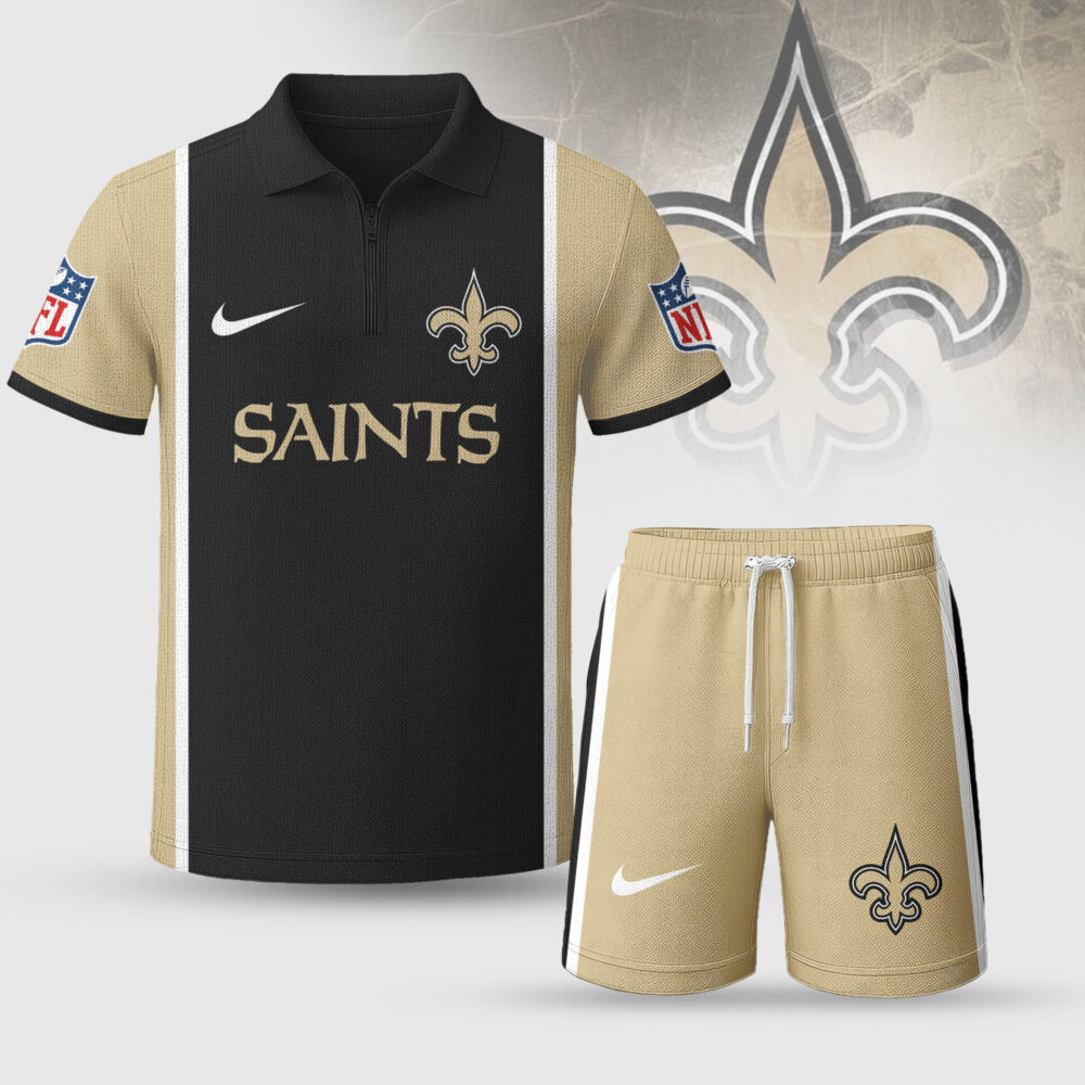 New Orleans Saints | Premium NFL Combo Polo And Shorts TD
