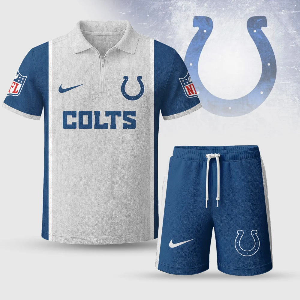 Indianapolis Colts | Premium NFL Combo Polo And Shorts TD