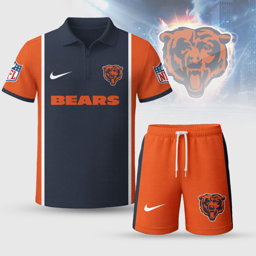 Chicago Bears | Premium NFL Combo Polo And Shorts TD