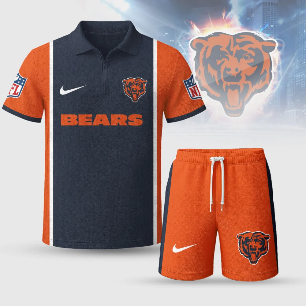 Chicago Bears | Premium NFL Combo Polo And Shorts TD