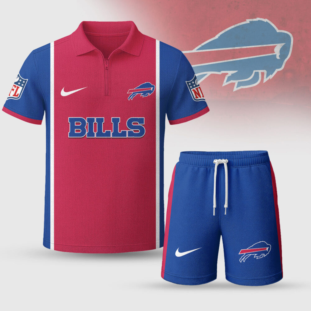 Buffalo Bills | Premium NFL Combo Polo And Shorts TD