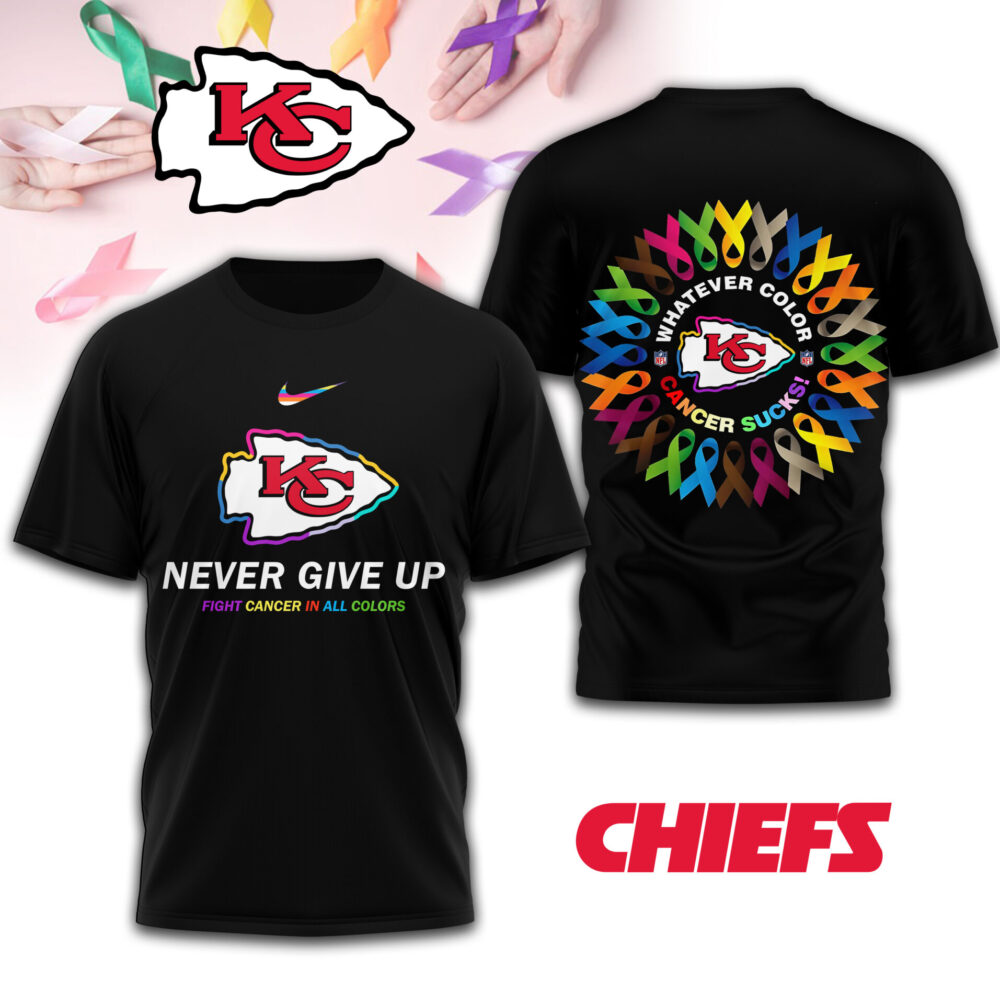 Kansas City Chiefs | Premium Fight Cancer In All Colors 3D Shirt TD