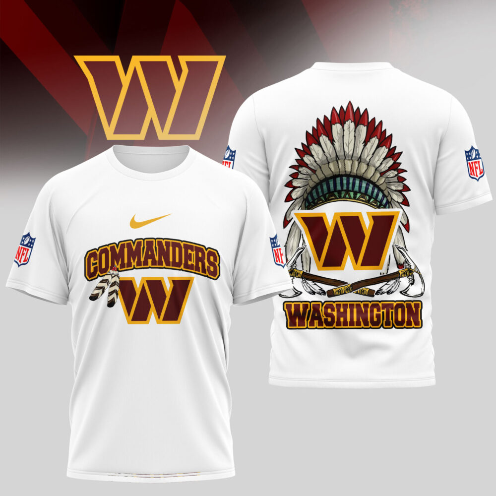 Washington Commanders | Premium Native American Leather 3D Shirt TD