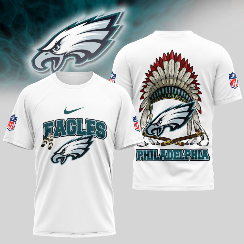 Philadelphia Eagles | Premium Native American Leather 3D Shirt TD