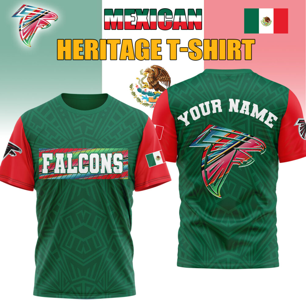 Atlanta Falcons | Premium NFL Mexican Heritage Celebration 3D Shirt HI