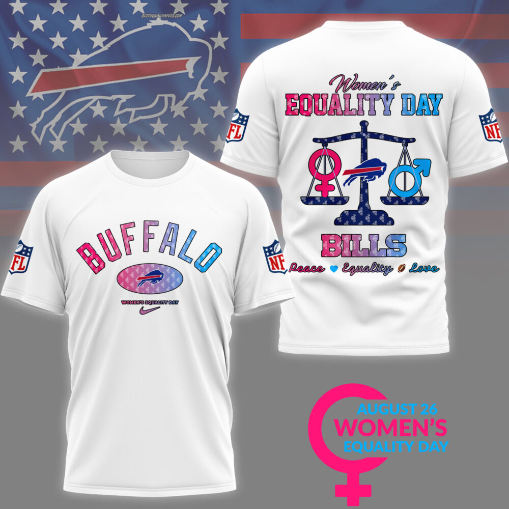 Buffalo Bills | Premium Women’s Equality Day 3D Shirt NY - L, Color 2